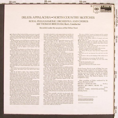 Delius,Frederick: Appalachia, North Country Sketches, CBS Classics (61 354), UK, 1973 Typ: LP Best.-Nr.: L7381 Preis: 6,00 Euro