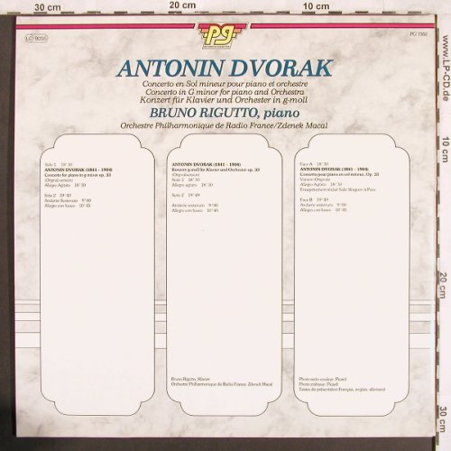 Dvorak,Anton: Konzert für Klavier u.Orch. G-moll, Records&Casettes(PG 7352), NL, Foc, 1983 - LP - L7382 - 6,00 Euro