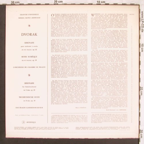 Dvorak,Antonin: Serenade op.22, Czech Suite op.39, Concert Hall(SMS-2631), CZ, vg+/m-,  - LP - L7390 - 5,00 Euro