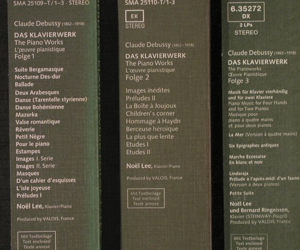 Debussy,Claude: Das Klavierwerk 1, Box, Telefunken (SMA 25 109-T1-3), D, 1971 Typ: 3LP Best.-Nr.: L7398 Preis: 17,50 Euro