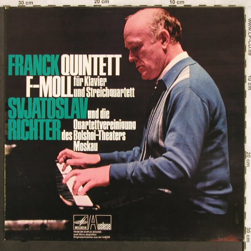 Franck,Cesar: Quintett F-Moll f.Klavier u.Streich, Melodia Auslese (79 833 ZK), D Typ: LP Best.-Nr.: L7399 Preis: 12,50 Euro