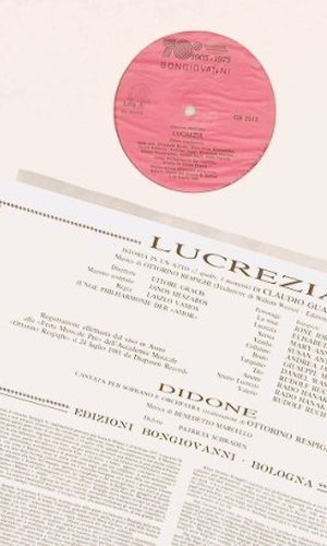 Respighi,Ottorino: Lucrezia, Box, Bongiovanni Editore(GB 2013/14), I, 1982 - 2LP - L7407 - 20,00 Euro