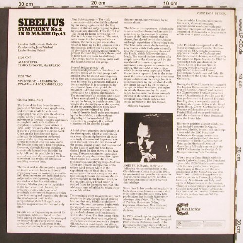 Sibelius,Jean: Symphony No.2 in d Major op.43, Collector(GSGC 15003), UK, Ri, 1975 - LP - L7435 - 5,00 Euro