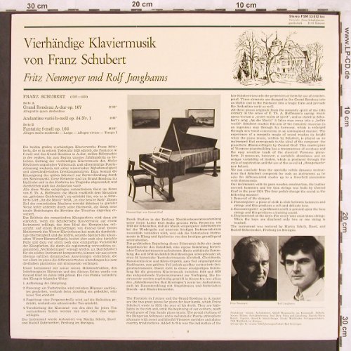 Schubert,Franz: Vierhändige Klaviermusik, FSM Toccata (FSM 612 toc), D Typ: LP Best.-Nr.: L7442 Preis: 7,50 Euro