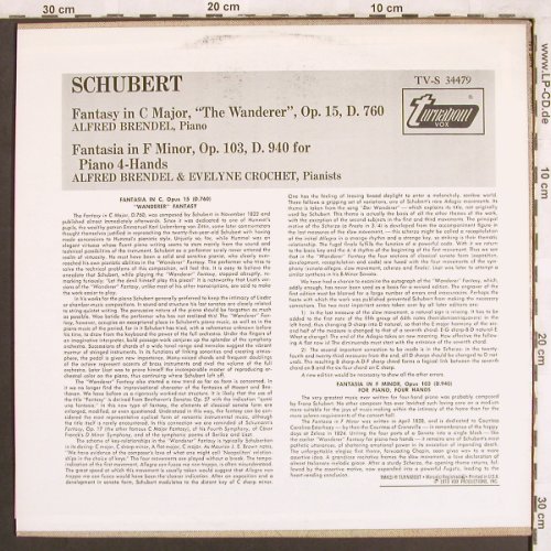 Schubert,Franz: Fantasy in C Major,op.15 D.760, Turnabout Vox(TV-S 34479), US, 1973 - LP - L7443 - 7,50 Euro