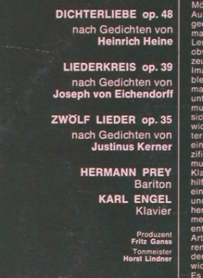 Schumann,Robert: Dichterliebe/Liederkreis/Kerner,Foc, EMI (C 187-52 243/44), D Typ: 2LP Best.-Nr.: L7462 Preis: 7,50 Euro