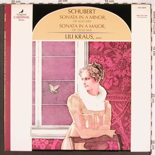Schubert,Franz: Sonata in A Minor, op.42,D.845, 664, Cardinal (VCS 10074), US Typ: LP Best.-Nr.: L7474 Preis: 12,50 Euro