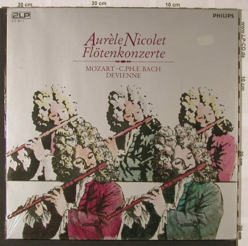 Nicolet,Aurele: Flötenkonzerte, Box, FS-New, Philips(412 351-1), NL,  - 2LP - L7483 - 7,50 Euro