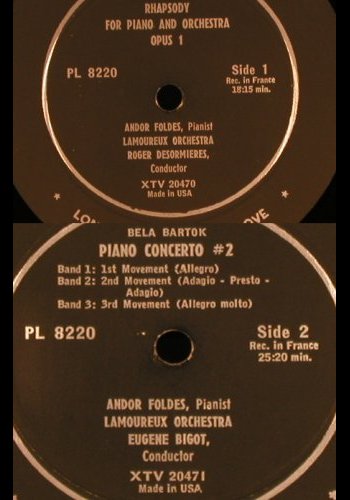 Bartok,Bela: Rhapsodie f.Klavier u.Orch.op.1, VOX/Opera(PL 8220 / 1014), US/D,  - LP - L7494 - 4,00 Euro