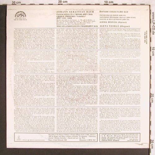Bach,Johann Sebastian: Organ Compositions, Supraphon(SUA ST 50880), CZ,m-/vg+, 1967 - LP - L7496 - 6,00 Euro