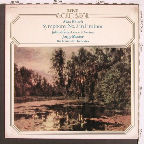 Bruch,Max / Julius Rietz: Symphony No.2,op.36/C.Ouvert,op.7, RCA(GL 25017), I,  - LP - L7503 - 6,00 Euro