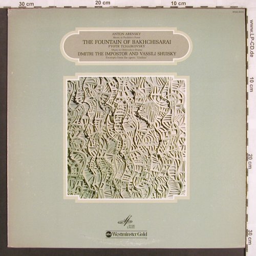 Arensky,Anton / Tschaikowky: The Fountain of Bakhchisarai/Dmitri, Melodia/ABC Westminster(WGS-8300), US,vg+/m-, 1975 - LP - L7533 - 5,00 Euro