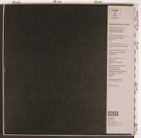 V.A.Spanische Klaviermusik: Albeniz, De Falla, Granados..., Box, Decca(6.35524 DX), D, 1975 - 2LP - L7534 - 9,00 Euro