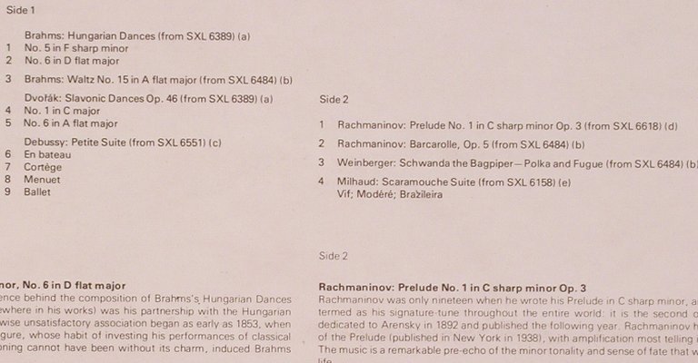 Eden,Bracha & Alexander Tamir: The World of two pianos, vg+/m-, Decca (SPA 349), UK, 1974 Typ: LP Best.-Nr.: L7539 Preis: 5,00 Euro