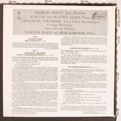 Bizet,Georges / Emanuel Chabrier: Jeux d'enfants/Trois Valses Roman, Turnabout Vox(TV 34241), US, m-/vg+,  - LP - L7543 - 5,00 Euro