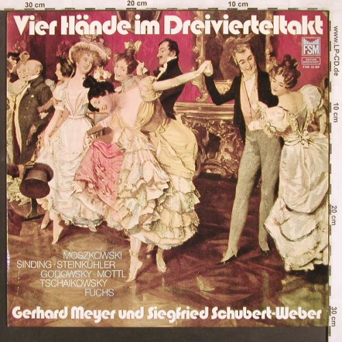 V.A.Vier Hände im Dreivierteltakt: Moszkowski, Sinding...Fuchs, FSM(FSM 53 209 EB), D, 1979 - LP - L7544 - 6,00 Euro