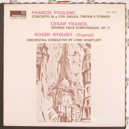 Poulenc,Francis / Cesar Franck: Concerto in g for Organ,Timpani&Str, Orion (ORS 79346), US, m /VG+ Typ: LP Best.-Nr.: L7571 Preis: 7,50 Euro