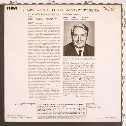 Debussy,Claude / Chausson: Printemps/Symphony in B-Flat,op.20, RCA (VICS 1653), UK, 1972 Typ: LP Best.-Nr.: L7585 Preis: 5,00 Euro