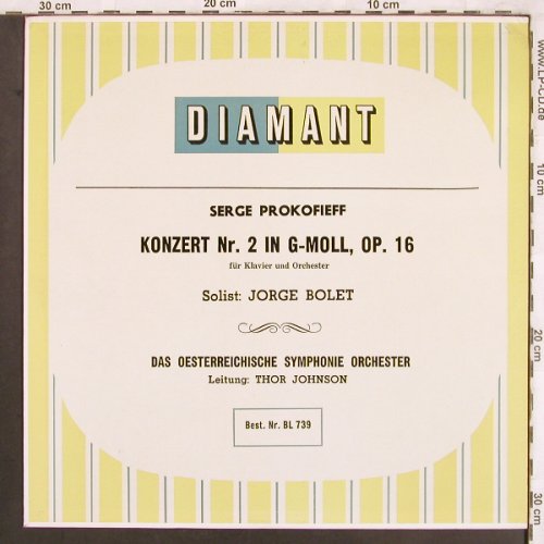 Prokofieff,Sergej: Konzert Nr.2 g-moll,op.16,bad Cond., Diamant(BL 739), vg+/m-,  - LP - L7604 - 3,00 Euro