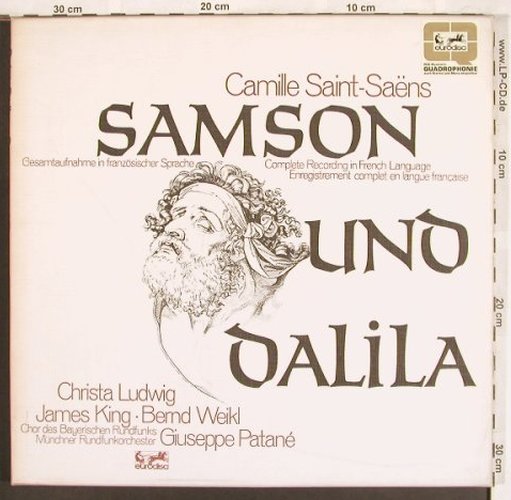 Saint-Saens,Camille: Samson und Dalila,Box,coml.i.franz., Eurodisc (86 977 XR), D, m-/vg+ Typ: 3LPQ Best.-Nr.: L7616 Preis: 12,50 Euro