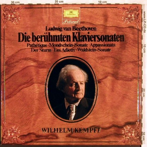 Beethoven,Ludwig van: Die Berühmten Klaviersonaten,Box, D.Gr. Präsent(2726 508), D,Ri, 1965 - 2LP - L7622 - 9,00 Euro