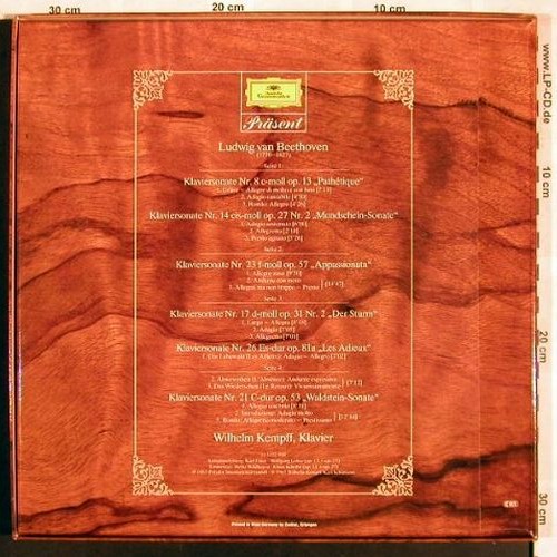 Beethoven,Ludwig van: Die Berühmten Klaviersonaten,Box, D.Gr. Präsent(2726 508), D,Ri, 1965 - 2LP - L7622 - 9,00 Euro