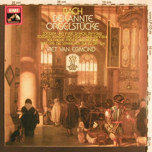 Bach,Johann Sebastian: Bekannte Orgelstücke,Toccata u.Fuge, EMI(037-25 641), D,  - LP - L7624 - 6,00 Euro