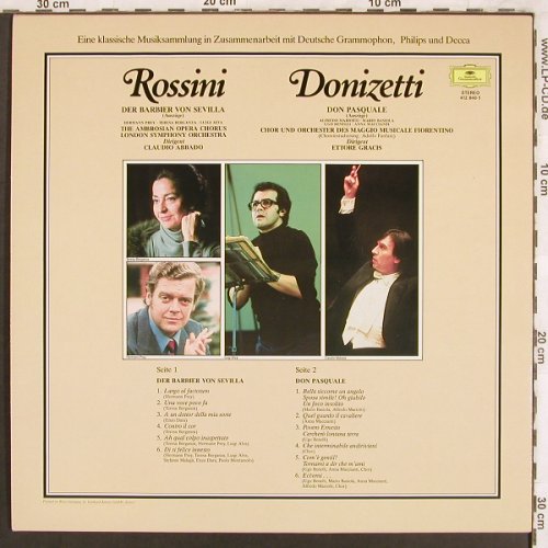 Rossini,Gioacchino / Donizetti: Der Barbier von Sevilla/Don Pasqual, Deutsche Gramophon(412 840-1), D,  - LP - L7639 - 5,00 Euro