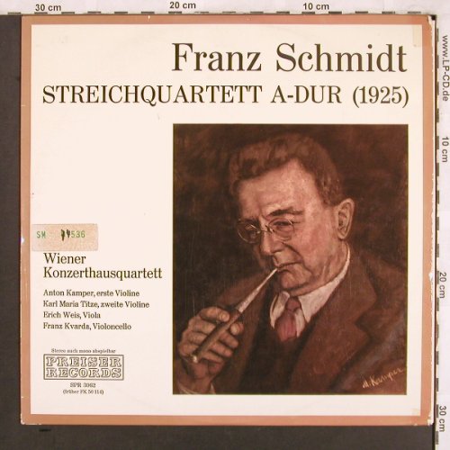Schmidt,Franz: Streichquartett A-Dur(1925),vg+/vg+, Preiser Records (SPR 3062), A Typ: LP Best.-Nr.: L7648 Preis: 5,00 Euro