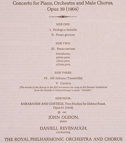 Busoni,Ferruccio: Piano Concerto,op.39, Box, His Masters Voice(ASD 2336), UK, 1967 - 2LP - L7662 - 14,00 Euro