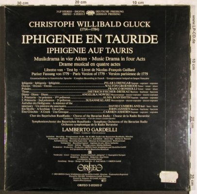 Gluck,Christoph Willibald: Iphigenie Auf Tauris, Box, FS-New, Orfeo(S 052833 F), D, 1983 - 3LP - L7665 - 20,00 Euro