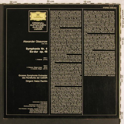 Glasunow,Alexander: Symphony No.4 es-dur op.48, D.Gr.(2530 613), D, 1975 - LP - L7680 - 7,50 Euro