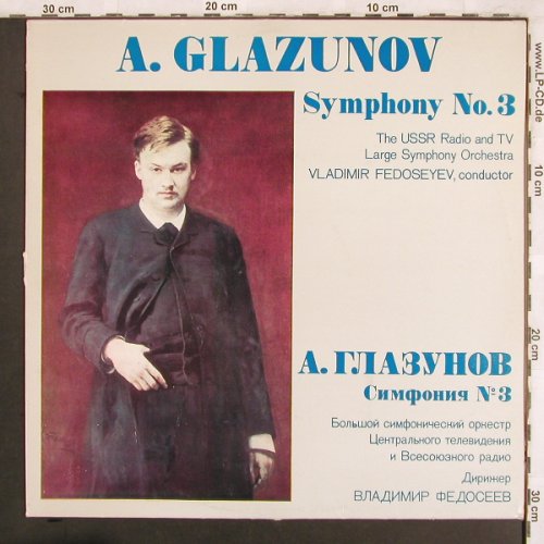 Glazunov,Alexander: Symphony No.3, vg+/vg+, Melodia(C10-14477-8), UDSSR, 1980 - LP - L7681 - 5,00 Euro