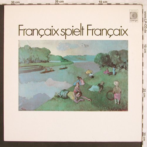 Francaix,Jean: spielt Francaix, Wergo (WER 60 087), D, 1982 Typ: LP Best.-Nr.: L7696 Preis: 9,00 Euro