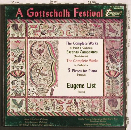 Gottschalk,Louis Moreau: The Complete Works, Box, Turnabout Vox(TV-S 34440-42), US,  - 3LP - L7701 - 30,00 Euro