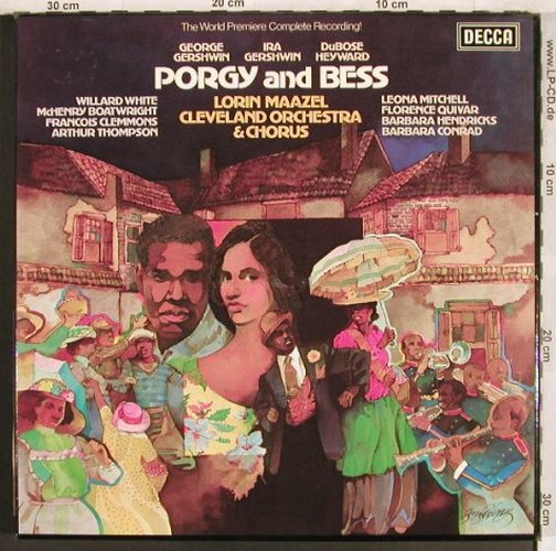 Gershwin,George: Porgy and Bess, Box, Decca (6.35327 FX), D, 1976 Typ: 3LP Best.-Nr.: L7711 Preis: 14,00 Euro