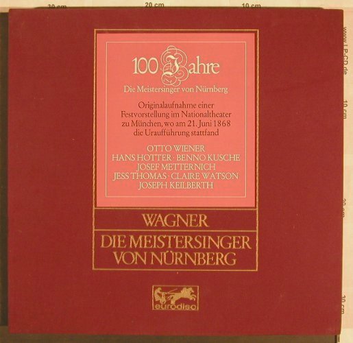 Wagner,Richard: Die Meistersinger von Nürnberg,Box, Eurodisc(70 841 XR), D, 1963 - 5LP - L7712 - 25,00 Euro