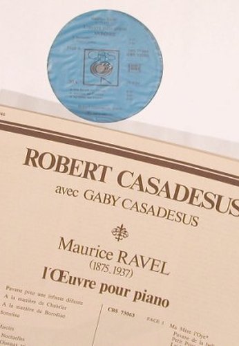 Ravel,Maurice: L'Oeuvre pour piano, Box, CBS(77 346), F, 1972 - 3LP - L7730 - 20,00 Euro