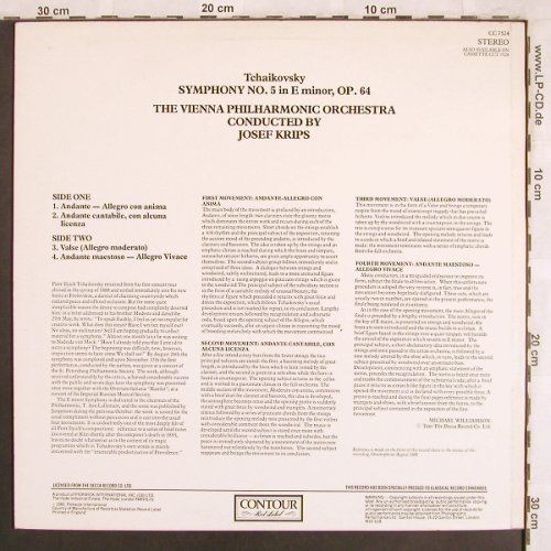 Tschaikowsky,Peter: Sinfonie Nr.5 e minor, op.64, Contour(CC 7524), UK, Ri, 1981 - LP - L7777 - 6,00 Euro