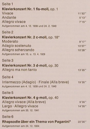Rachmaninoff,Sergei: Klavierkonzerte Nr.1-4/Paganini-Rha, RCA Victrola(MB 25 091-R/1-3), D Box,Ri, 1973 - 3LP - L7794 - 17,50 Euro
