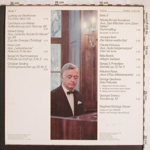 V.A.Für Elise: Klavierstücke bekannt und beliebt, Amiga (8 25 734), DDR, 1982 Typ: LP Best.-Nr.: L7798 Preis: 6,00 Euro