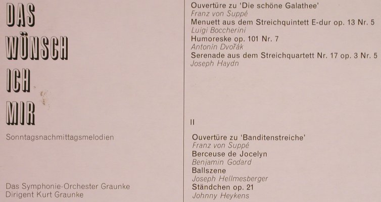 V.A.Das wünsch ich mir: Suppe,Boccerini...Heykens, MFP (MFP 6022), D Typ: LP Best.-Nr.: L7819 Preis: 4,00 Euro