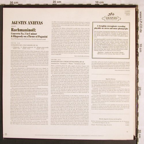 Rachmaninoff,Sergei: Concerto Nr.2 in c minor&Rhapso..., Seraphim(S-60091), US,  - LP - L7834 - 7,50 Euro