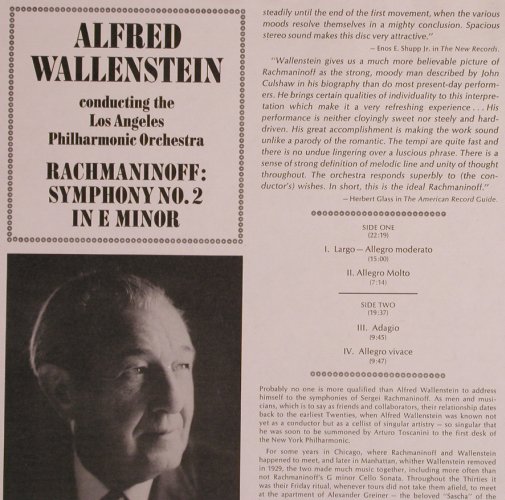 Rachmaninow,Sergei: Symphony No.2 e Minor, Seraphim(S-60133), US,  - LP - L7837 - 6,00 Euro