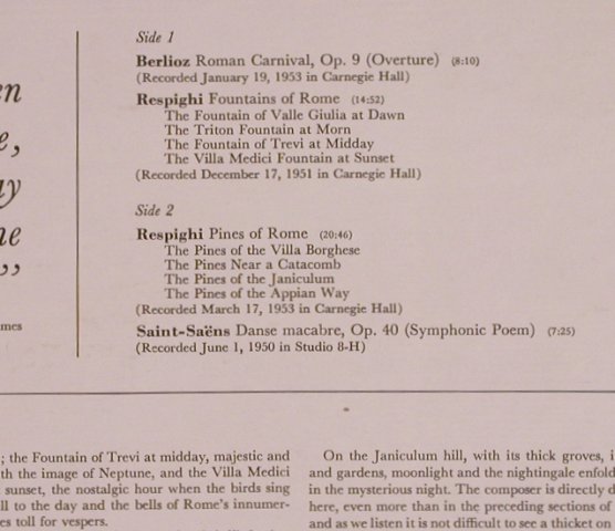 Respighi,Ottorino/Berlioz/SaintSaen: Fountains of Rome../RomanCarnival.., RCA Victrola(VIC-1244), US, 1967 - LP - L7840 - 9,00 Euro