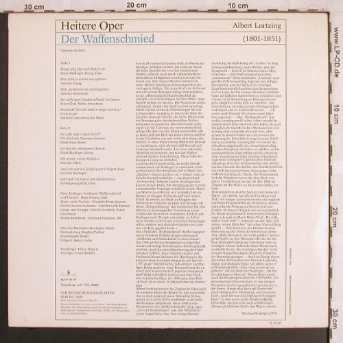 Lortzing,Albert: Der Waffenschmied-Querschnitt, Eterna(8 25 370), DDR, 1974 - LP - L7849 - 5,00 Euro