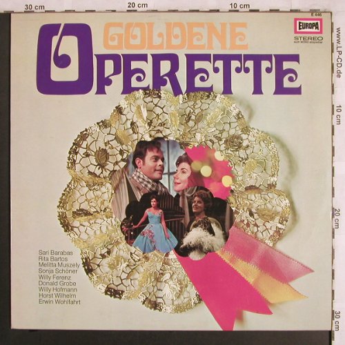 V.A.Goldene Operette: Sari Barabas...Melitta Muszely, Europa (E 446), D Typ: LP Best.-Nr.: L7851 Preis: 4,00 Euro