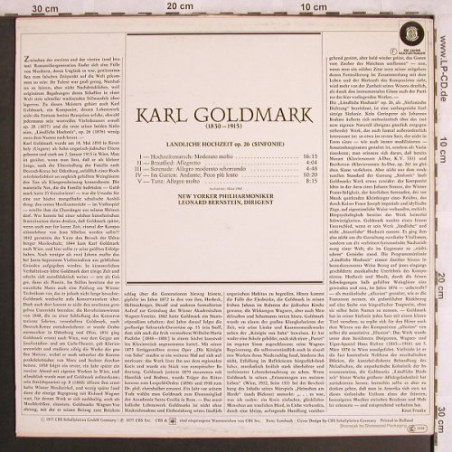 Goldmark,Karl: Ländliche Hochzeit op.26, CBS(61069), NL, m /vg+, 1977 - LP - L7902 - 4,00 Euro