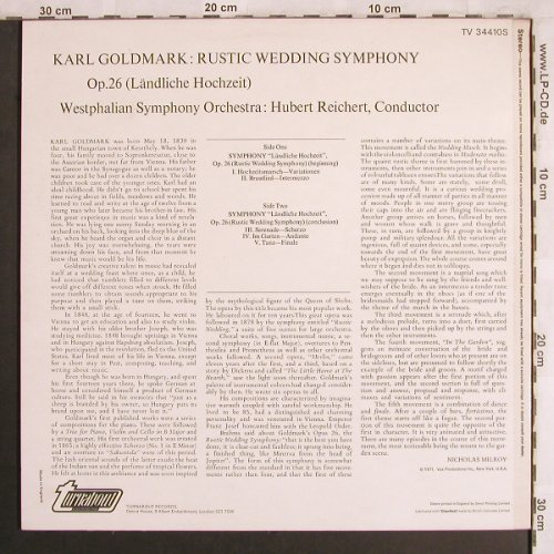 Goldmark,Karl: Rustic Wedding Symphony,op.26, Turnabout Vox(TV 34410S), US, 1971 - LP - L7903 - 7,50 Euro