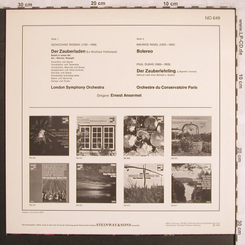 Rossini,Gioacchino: Der Zauberladen/Bolero/Zauberlehrli, Decca Musik für Alle (ND 649), D, 1969 Typ: LP Best.-Nr.: L7910 Preis: 6,00 Euro